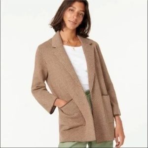 J. Crew Sophie Herringbone Sweater Blazer XS NWOT